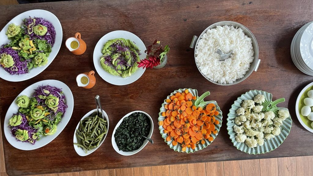 Alimentación saludable para retiros de yoga